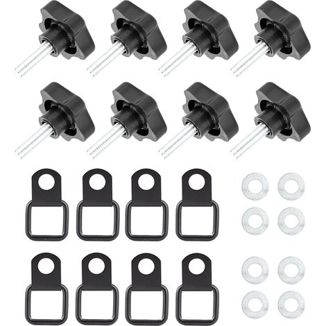 Kit de boulons et de loquets de toit pour Jeep Wrangler JK JL 2007-2018, modèles deux portes. (1/5)