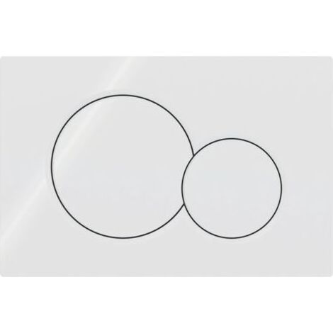 Convient pour GEBERIT SIGMA 01 Plaque de déclenchement - Convient pour réservoir d'eau UP320 / UP720 - 115.770.11.5 - Blanc (1/2)