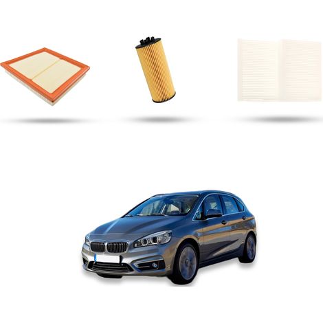 Kit Tagliando 3 filtri compatibile con BMW Serie 2 (F44,F45,F46) 218I 100kw dal 2014 (1/4)