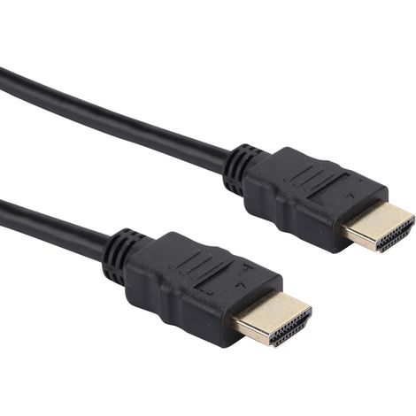 Câble HDMI Ultra HD 4K plaqué or pour ordinateurs de bureau, téléviseurs numériques, routeurs et ordinateurs portables (0,5 m)