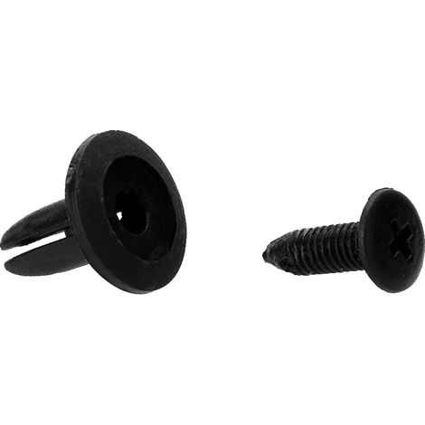 50pcs Attaches de Garniture de Portière Auto Clip Fixation Pare-chocs Rivet Poussoir 6mm Honda Toyota (1/3)