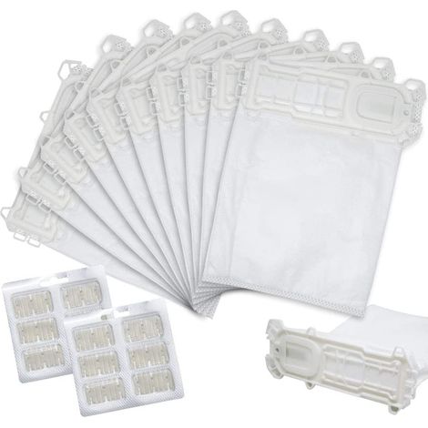 Kit Aspirapolvere Folletto VK135 VK136 12 Sacchetti + 12 Profumini Compatibili (1/5)