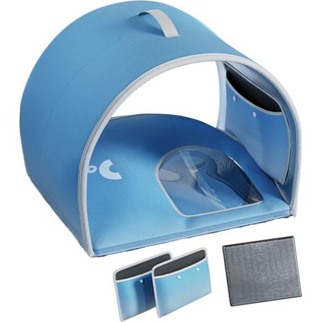 Abri rafraîchissant pour chat chien, tente rafraîchissante pliable, maisonnette climatisée pour animaux, cabane réfrigérée portable, 3 tailles, été frais, facile à ranger (1/5)