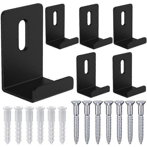 Lot de 6 clips de fixation métalliques pour miroirs, larges et robustes, avec canal de 3/4 de pouce. (1/5)