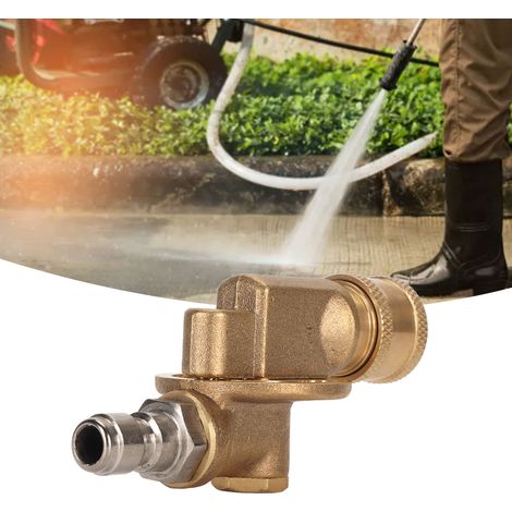 1/4-Zoll-Schnellwechsel-Drehkupplung für 4500-psi-Hochdruckreinigeranschluss, verstellbar, 7 Stufen, aus robustem Kupfer (1/5)