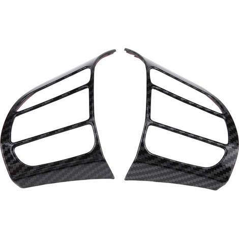 Lenkradverkleidung, rostfreier ABS-Chrom-Lenkradbezug in farbechter Farbe für SUVs (Kohlefaser). (1/5)