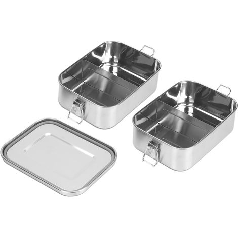 Randaco 1400 ml. Fiambrera de acero inoxidable, sin BPA, resistente y reutilizable (1/5)