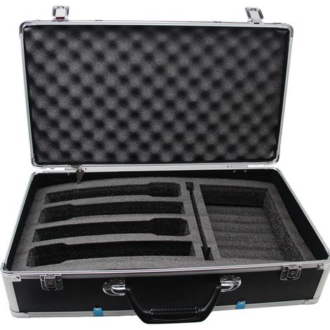 Aluminium-Werkzeugkasten, tragbarer Metall-Werkzeugkasten für Prüfgeräte, Werkzeuge 50 x 27 x 13 cm (1/4)