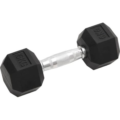vidaXL Mancuernas 2 unidades total hierro fundido 6 kg (1/2)