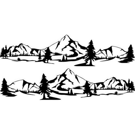 Baceyong Autocollants de voiture de, autocollants de voiture de montagne et forêt (1/5)