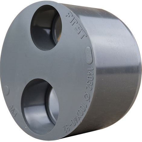 First Plast – Raccord radiateur tampon de réduction PVC Ø100-40-32 – Pour évacuation eaux usées – Taux d'expansion supérieur à 800% (1/4)