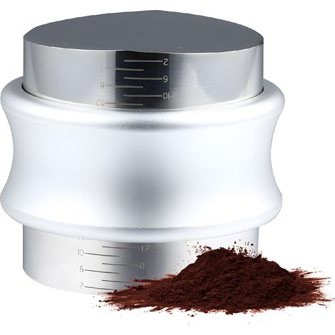 Toivize Dispenser-Presser 2 in 1, acciaio inox 304, regolabile 51 mm, argento, ergonomico per baristi (1/5)