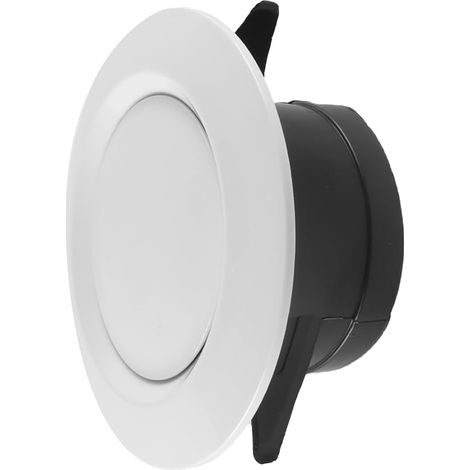 4 Inch 100mm Adjustable Reclosable Air Extractor Fan Cover ABS Material Easy Installation for Tumble Dryer Bathroom Bedroom White (1/5)