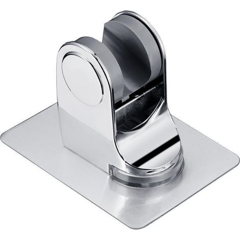 Lot de 2 supports de douchette à ventouse, fixation sans perçage (1/5)