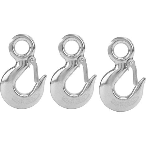 3 Pièces Crochet à Œil avec Verrouillage Sécurisé en Acier Inoxydable pour Levage Nautique 0.75T (1/5)