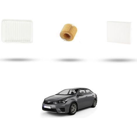 Kit tagliando 3 filtri compatibile con Toyota Corolla XI 2.0 VVT-i 105Kw dal 2013 al 2018 (1/5)
