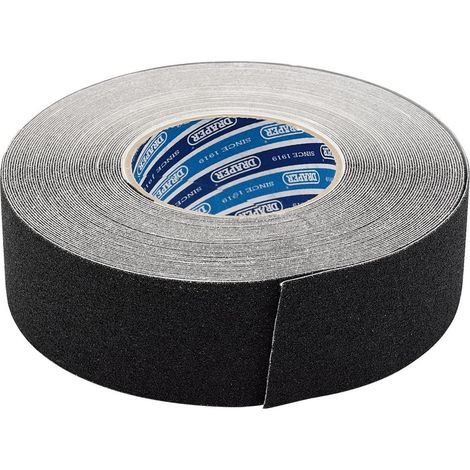 Draper 66234 - Nastro adesivo antiscivolo, 18 m x 50 mm, colore: Nero