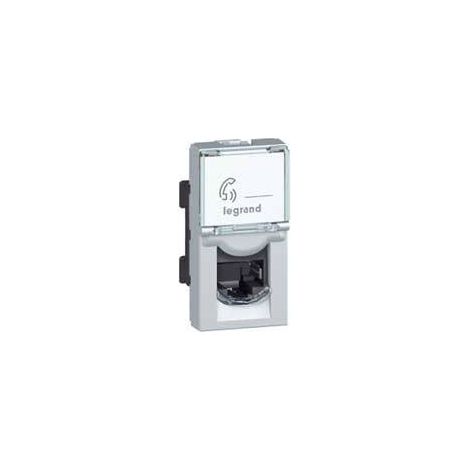 PRISE RJ45 C5E FTP MOSAIC 1 M ALU LEGRAND 079452