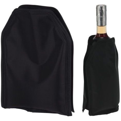 Housse isotherme noire pour bouteille, 22 cm (1/4)