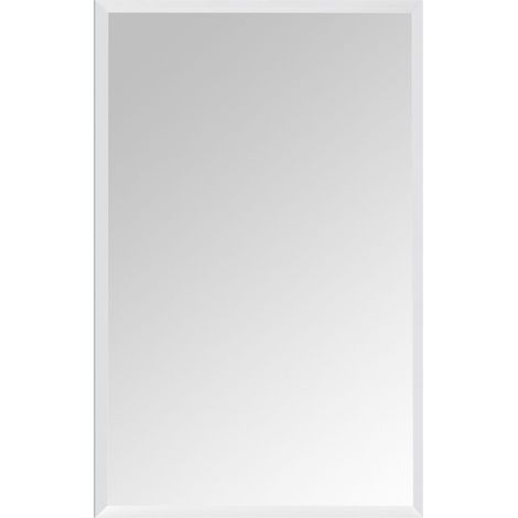 Frameless Bevelled Wall Mirror, 40 x 60 cm Glass (1/5)