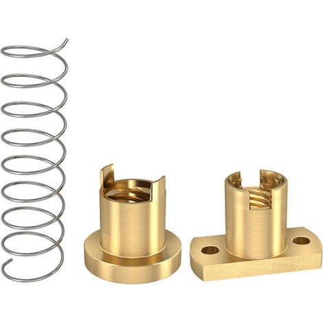 jeu d'écrous en laiton pour vis-mère anti-jeu T8 pour imprimante 3D Ender 3 CR10 - 8 mm (1/5)
