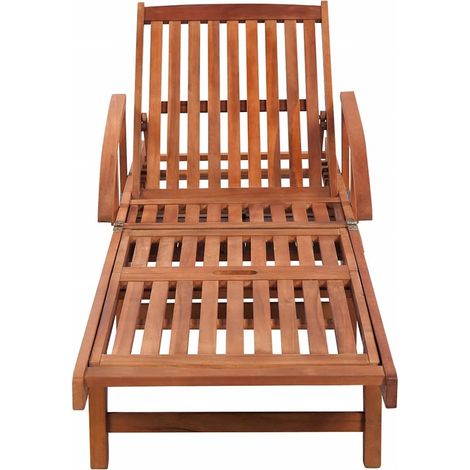 Maison Exclusive - Sonnenliegen 2 Stk. mit Tisch Akazie Massivhol (1/5)