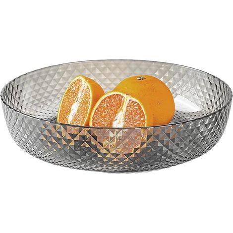Dailygoody - Coupe à fruits élégante - Plastique résistant - Gris - Convient à toutes les occasions - Idéale pour les mariages et les fêtes (1/5)