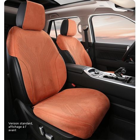 Coussins de siège auto semi-recouverts, en daim, respirants et chauds, entièrement enveloppants, adaptés à toutes les saisons et à tous les modèles de voitures, offrant confort, luxe et tranquillité d