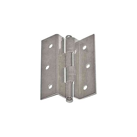MASIDEF - 2 CERNIERE COLLO ALTO NICHELATO 40X35 MM DESTRA