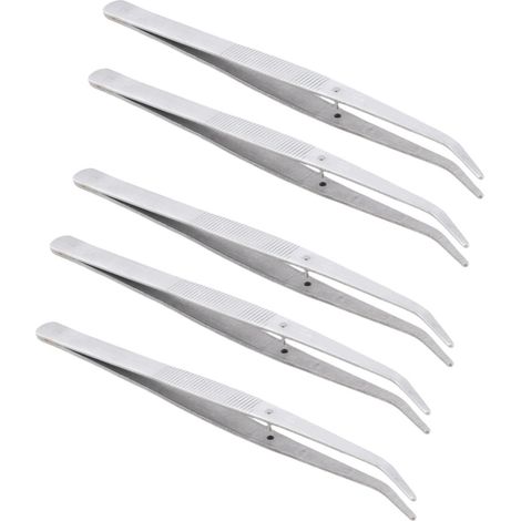 Juego de 5 pinzas curvas de acero inoxidable, clips de posicionamiento, accesorios para máquinas de coser