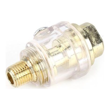 1/4 ''BSP Mini lubrificateur d'huile en ligne outil pneumatique lubrificateur d'huile huileur compresseur tuyau lubrification automatique pour outils pneumatiques- (1/5)