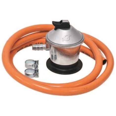 Kit régulateur de butane MERCATOOLS – tuyau de 0,70 m + 2 colliers de serrage (MT03019)  Offre exclusive