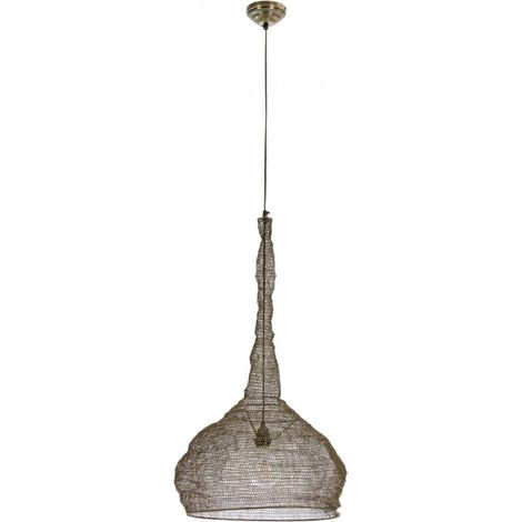 Lampadario "Amish Brass" in acciaio -Flat 42x42 (1/5)