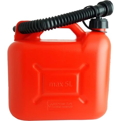 Bidon,garrafa de plastico de 5 lts homologado para combustible,gasolina...etc... (1/3)