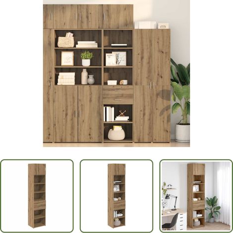 Holzwerkstoff -  Highboard Artisan-Eiche 50 x 42,5 x 225 cm Holzwerkstoff (1/5)