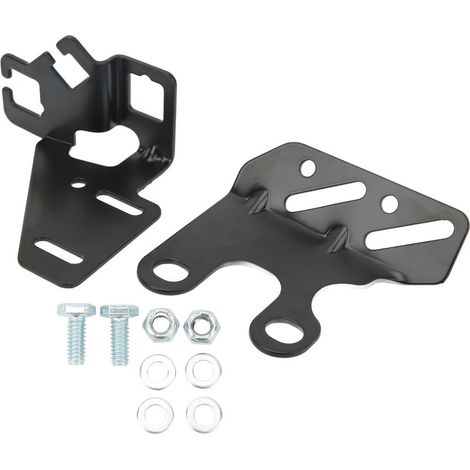 2 Supports de câble d'accélérateur, Métal, Finition poudre noire, Pour petit gros bloc, Transmission (1/5)