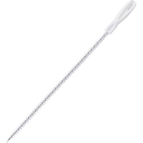 Brosse de nettoyage de canalisations flexible (45 cm, blanche, lot de 3) - Outil de nettoyage des canalisations d'évier, de salle de bain et de cuisine pour éliminer les cheveux (1/4)