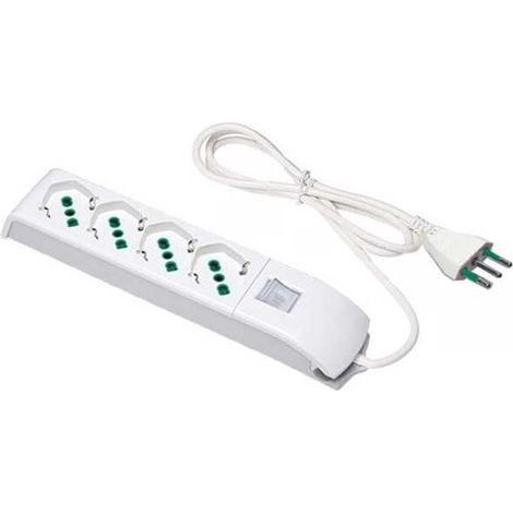 Regleta 4X2Pts Sk Int Blanco Fido 4101004 Fme