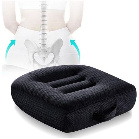 Coussin pour siège auto portable, ergonomique, avec poignée, pour voiture, bureau, maison (1/5)