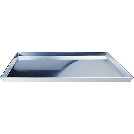 Pentole Agnelli COAL49/340 Teglia Rettangolare in Lega d'Alluminio 3003 con Orlo, Argento, 60 x 40 cm, 1 Pezzo (1/3)