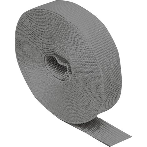 Blindband "PR26", 18mm breit und 6 Meter lang, aus grauem Polypropylen