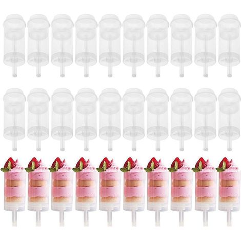 40 pièces de moules à gâteaux ronds Push-Pops avec couvercle --- (1/5)
