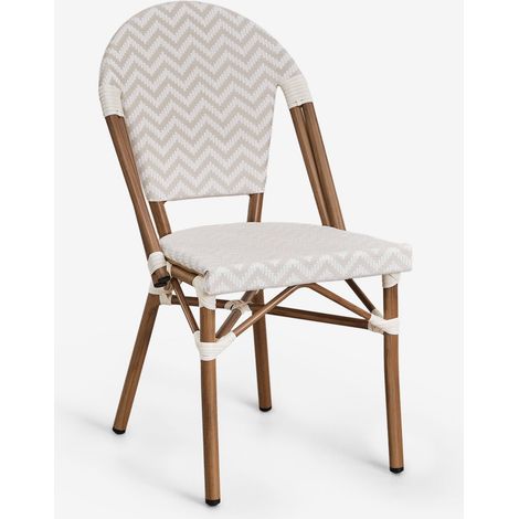 Silla de jardín apilable en aluminio Brielle Bistro SKLUM             