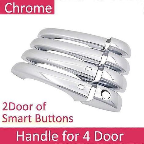 Autocollants décoratifs pour JEEP Patriot Liberty Russie 2007-2017 2008 2010, poignées de porte chromées, accessoires auto - 2 boutons, 4 portes (1/5)