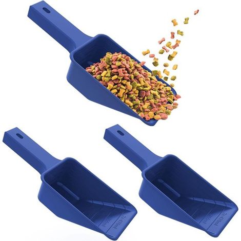 Set di cucchiai dosatori per cibo per animali domestici, 3 pezzi: cucchiai dosatori per cibo per animali domestici, adatti a cani, gatti e conigli cucchiaio dosatore multifunzionale con una capacità d (1/5)