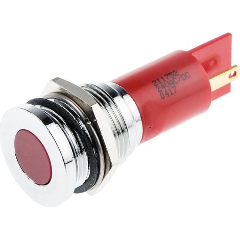 Voyant LED lumineux Rouge RS PRO, dia. 16mm ( Prix pour 1 )