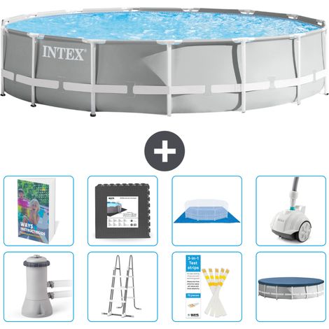 Prism Frame Pool Rund - 457x107 cm - 9-teilig S610