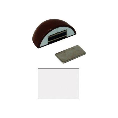 FERMAPORTE MAGNETICO AP 123 - RESINA TERMOPLASTICA BIANCO- 10 pezzi