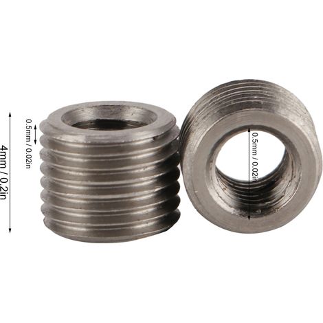 10 Stück Feingewinde-Außengewinde, Innengewinde M30,5, Außengewinde M50,5, Länge 4 mm. (1/5)