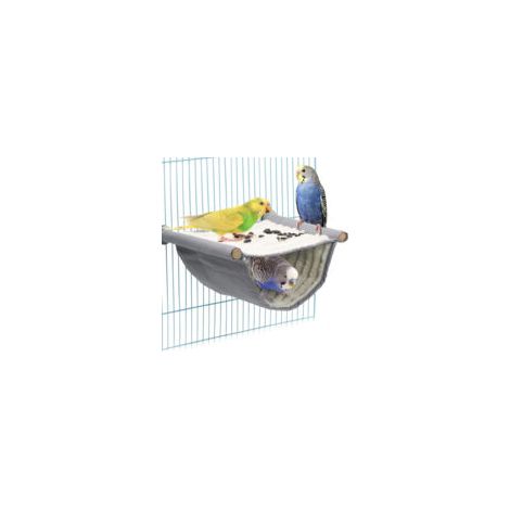 Hamac suspendu pour oiseaux et petits animaux, nid grotte chaud, blanc, grande taille (1/5)
